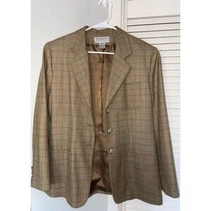 Talbots 3 Button Belted Blazer Jacket